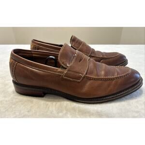 Johnston Murphy Men’s Shoes Size 11.5 M Brown Loafers Slip On Leather Flex